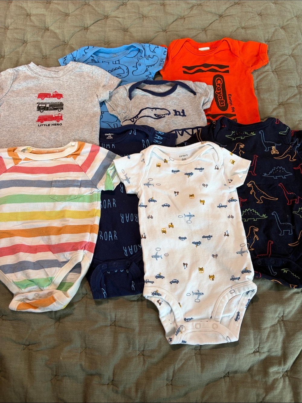 Baby Short Sleeve Onesie Bundle - 3-6/6 Months
